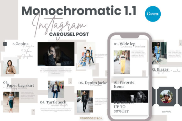 Download Fashion Blogger Instagram Carousel Post - Instagram Collection